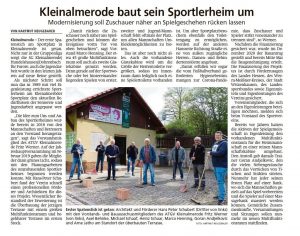 Read more about the article +++ Ausbau des Sporthauses in Kleinalmerode startet +++