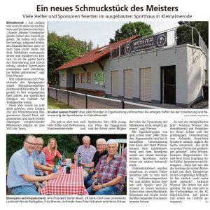 Read more about the article +++ Einweihung des Schmuckstücks in Kleinalmerode +++
